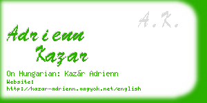 adrienn kazar business card